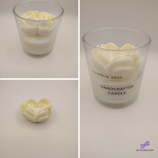 Rose Heart Glow Handcrafted Candle 8oz Jar - Sunbeam Love
