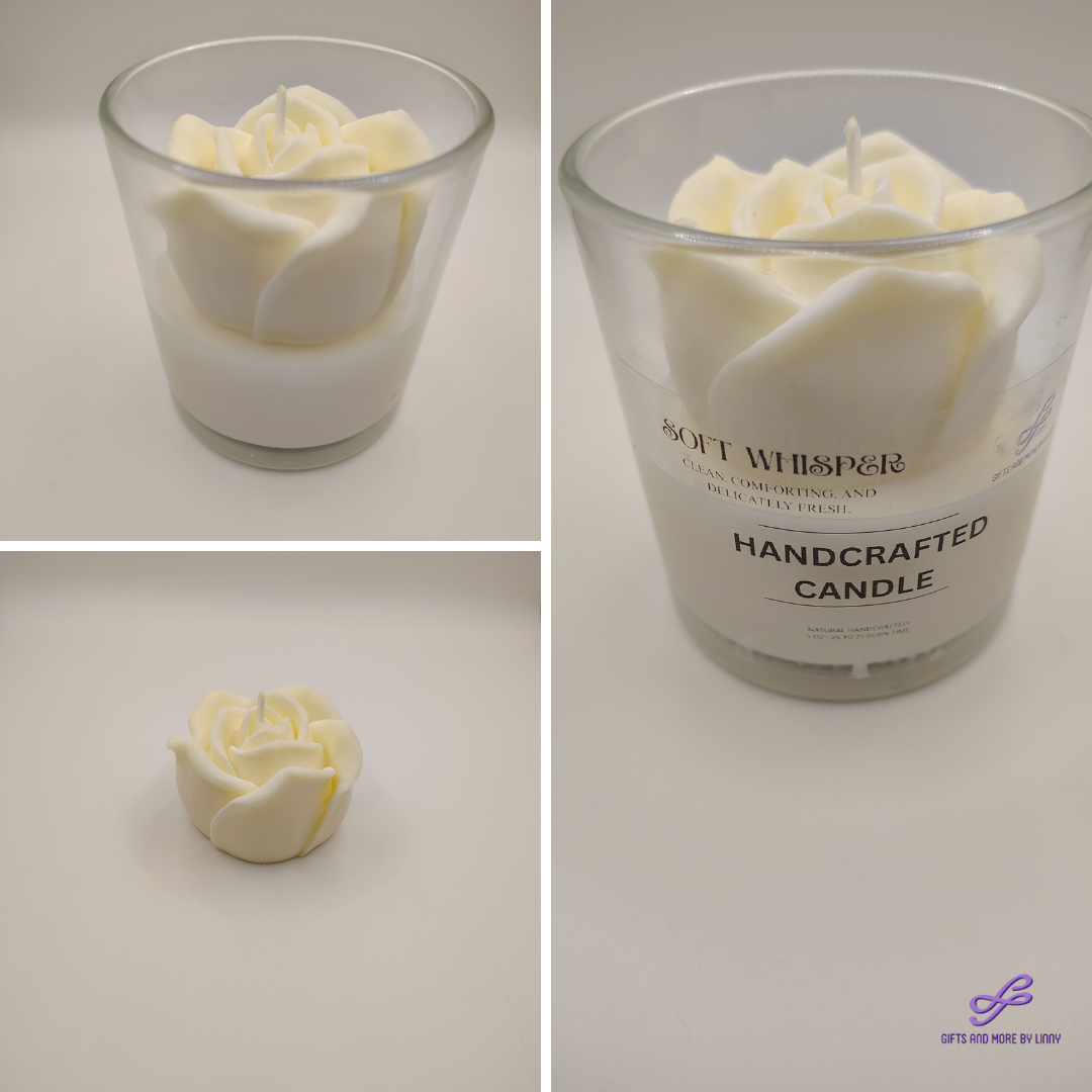 Timeless Rose Handcrafted Candle 8oz Jar