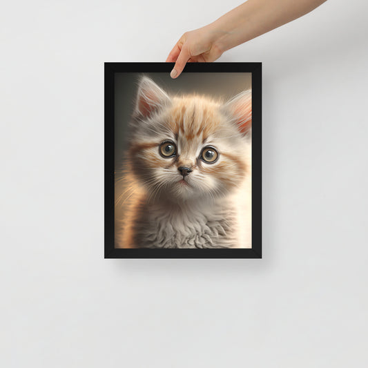 Cleo, Kitten Framed poster