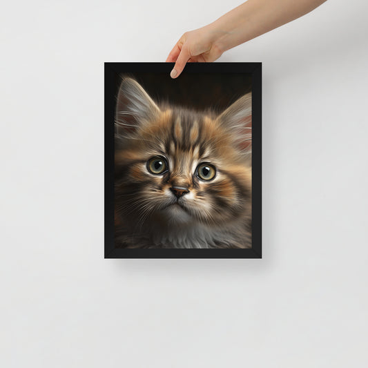 Charlie, Kitten Framed poster