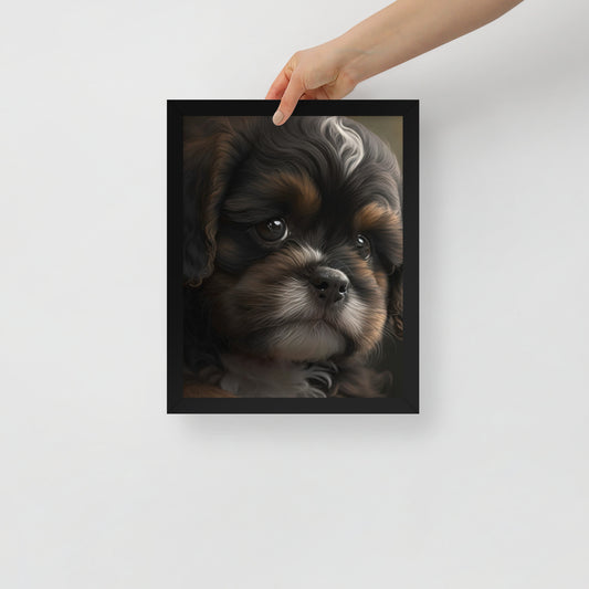 Bailey, Puppy Framed poster