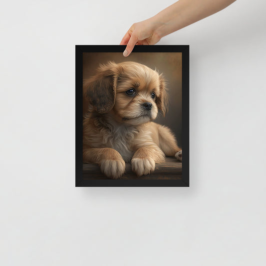 Charlie, Puppy Framed poster