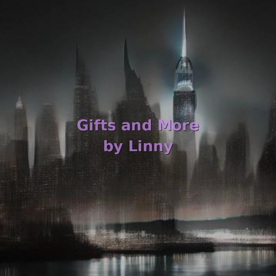 Moody city skyline art 4 of 4, protected preview